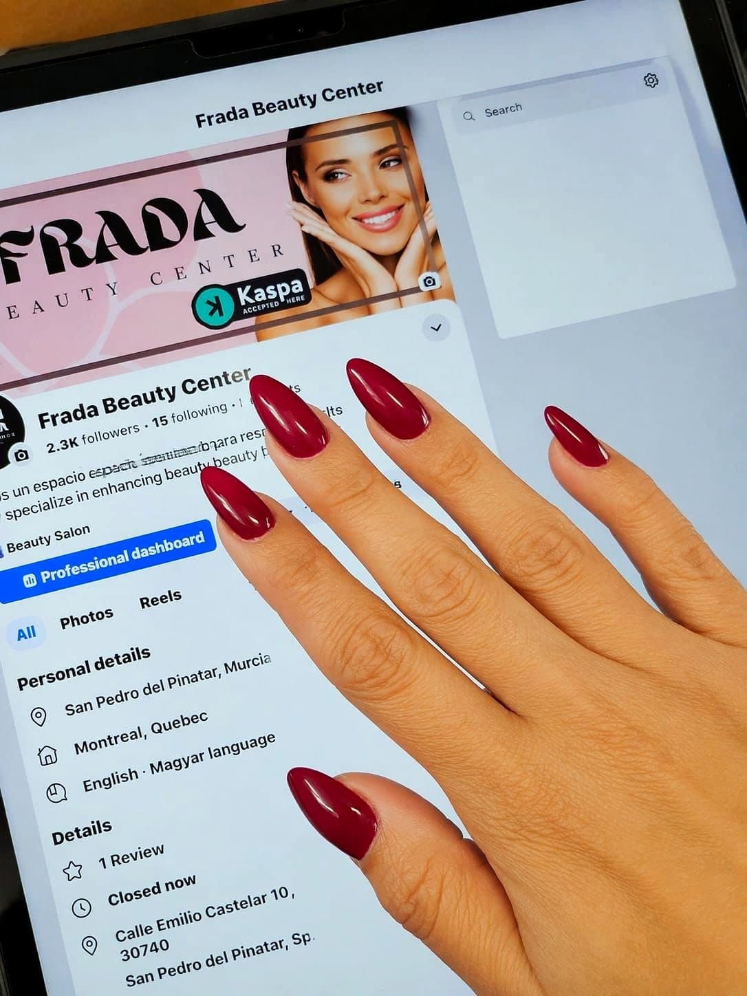 Nail work by Frada Beauty Center