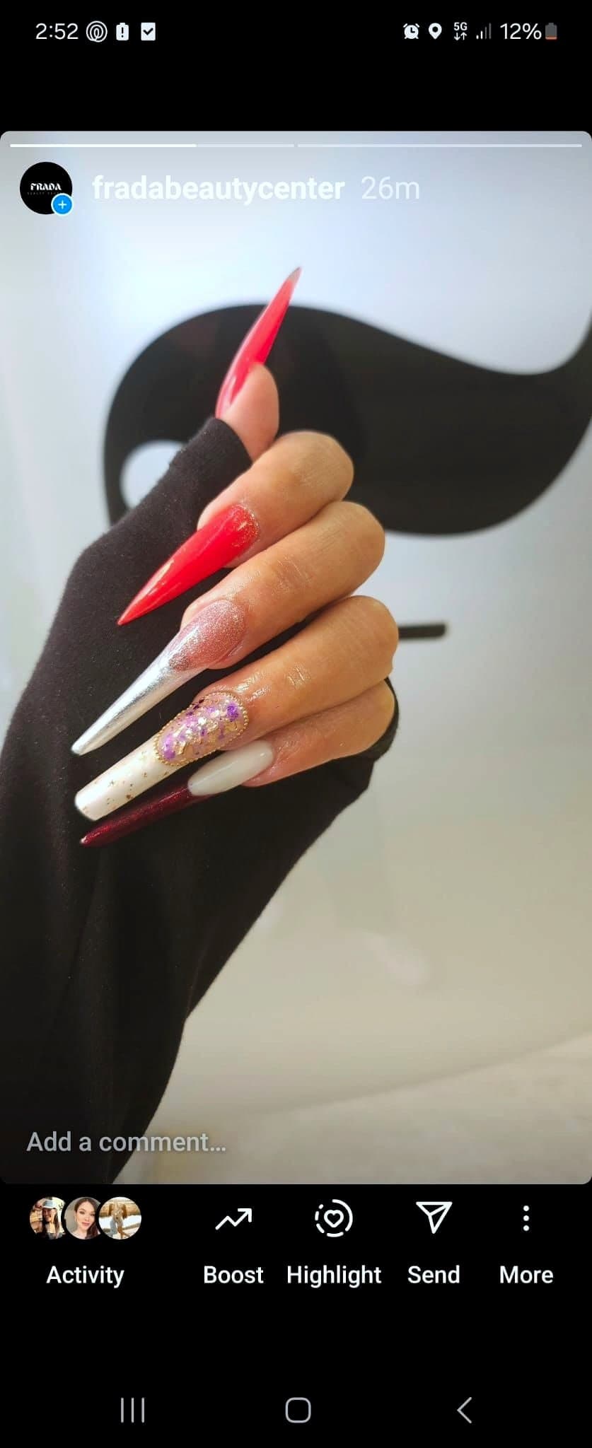 Nail work by Frada Beauty Center